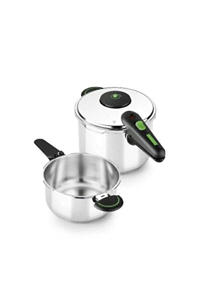 MONİX Oală sub presiune M911005 4L + 6L oțel inoxidabil, 2 bucăți