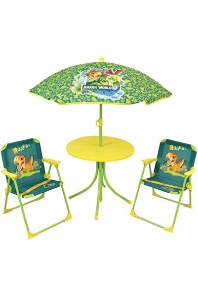 Fun House Set masă și scaune pentru copii, plastic, multicolor, 46x125cm