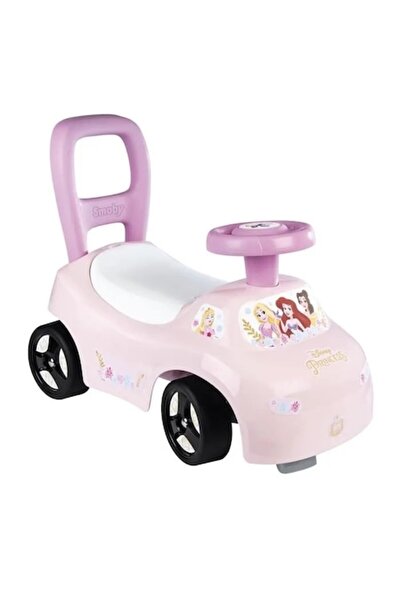 Smoby 2-in-1 Ride-On Car for Kids, Disney Princess, Horn, 10 months+, Pink/Purple