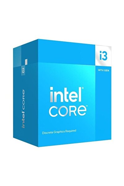 Intel Core i3-14100F Processor (LGA 1700, 4 cores / 8 threads, 3.50–4.70 GHz, 12 MB cache, 58 W)