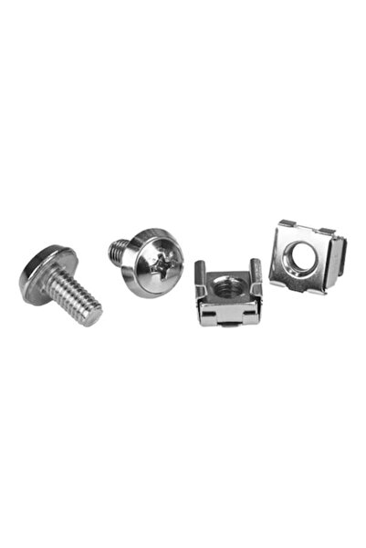 startech Set de 100 de șuruburi și piulițe pentru dulap rack, StarTech, M6, a...