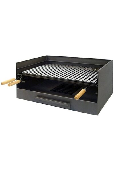 Imex El zorro Grătar de grădină pe cărbune, 61x40x32 cm, negru