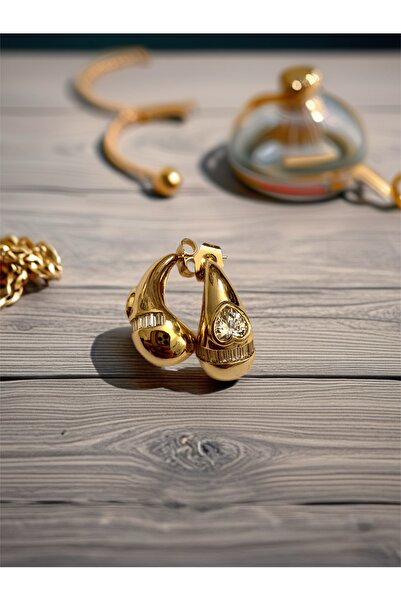 Bo Takı ve Aksesuar Zirkon taşlı küpe