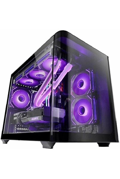 MARS GAMİNG MC-FUSIONM ATX Mini-Tower Case, Black