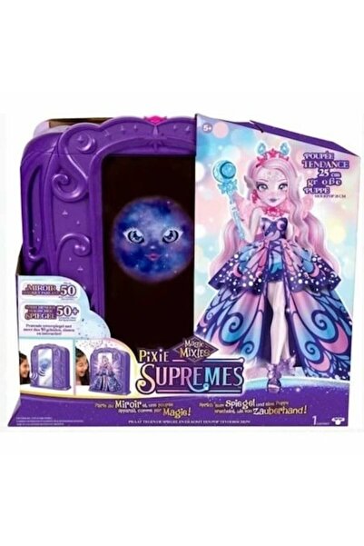 BigBuy Păpușă bebeluș cu oglindă magică, violet/multicolor, interactivă, reco...