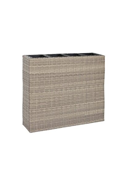 Home Esprit Vază decorativă, aspect ratan din polipropilenă, 95x26x80cm