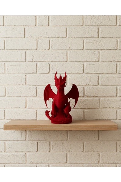 CT STONES Red Dragon Figurine 12 cm Decorative Fantastic Object Gift Ornament