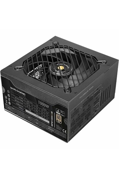 MARS GAMİNG MPB1000SIM ATX Power Supply 1000 W 80 Plus Gold, Black, 15 cm