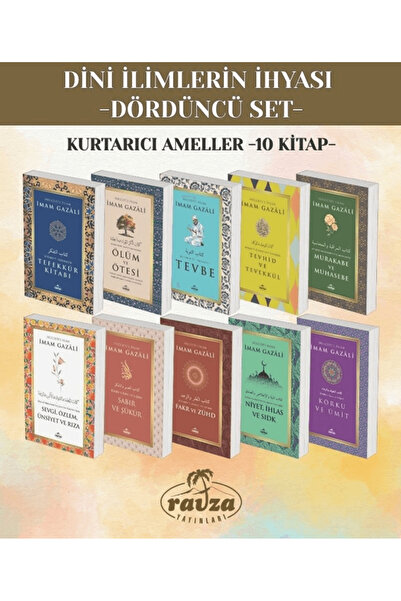Ravza Yayınları İmam Gazali Dini İlimlerin İhyası Dördüncü Set Kurtarıcı Amel...