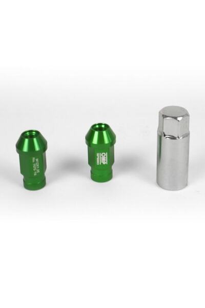 OMP Set piulițe 40 mm M12 x 1,25, 20 buc, verde