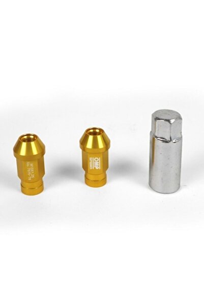 OMP Set de 20 de piulițe auto, OMP, 7075, galbene