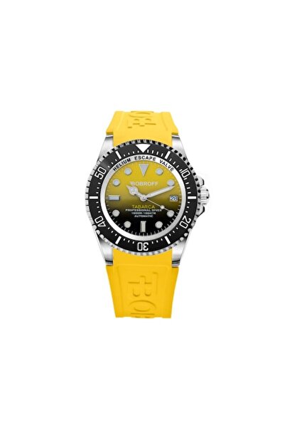 Bobroff - Men's Watch BF0008-BFSTA, Automatic, Silicone, 44mm, Yellow / Black