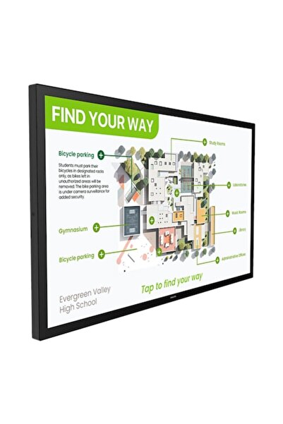 Philips Monitor Videowall 55BDL3751T/00 4K Ultra HD, Negru, 55 inch, Touch Screen, Montare pe perete