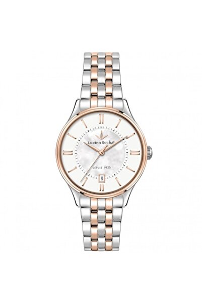 Lucien Rochat Ceas de damă R0453115503 Quartz argintiu și auriu roz