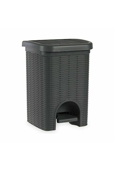 Stefanplast Set of 6 Elegance Waste Bins, Plastic, Gray, 20L, 27x39x30.5 cm
