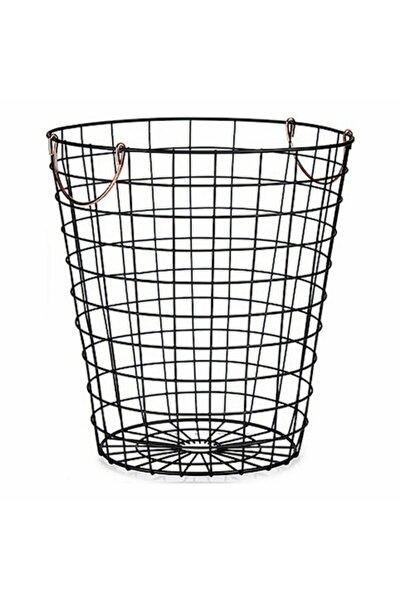 kinvara Set of 12 baskets with handles KINVARA, steel, black copper, 30x30x30 cm