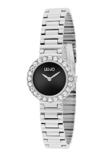 Liu Jo Small Round Watch with Crystals, Silver
