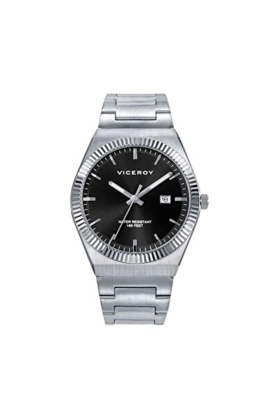 Viceroy Ceas bărbătesc 401433-57, 41mm, cuarț, rezistent la apă 5 atm, argintiu