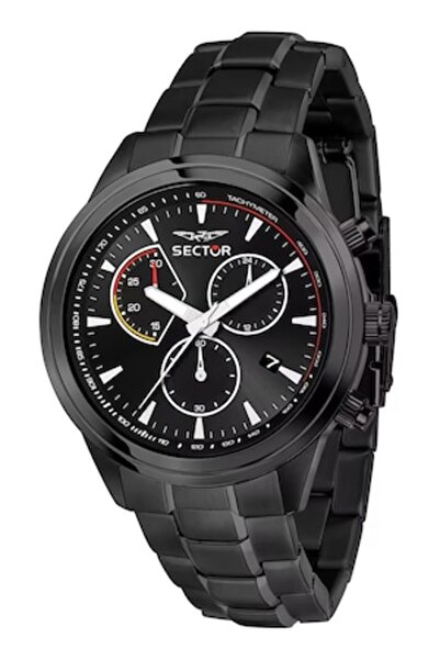 Sector - Stainless steel chronograph watch, Black