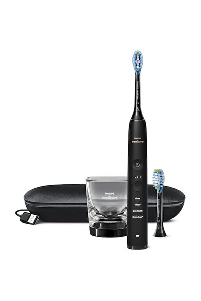 Philips DiamondClean 9000 Electric Toothbrush HX9913/18, 62,000 movements/min, 2 heads, Black