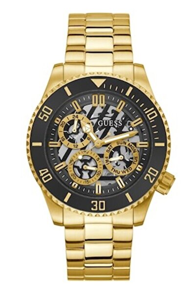 Guess Ceas multifuncțional cu brățară din oțel inoxidabil - Auriu