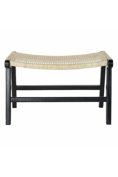 DKD Home Decor Scaun, Rattan, 65 x 47 x 40 cm, Culoare Negru, Înălțime șezut ...