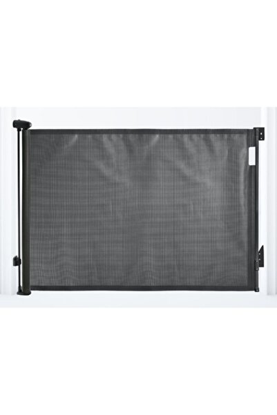 Dreambaby retractable safety gate, metal, black, adjustable