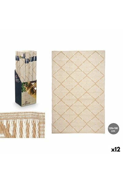 Gift Decor Rug White Beige Polypropylene 120x180 cm, set of 12