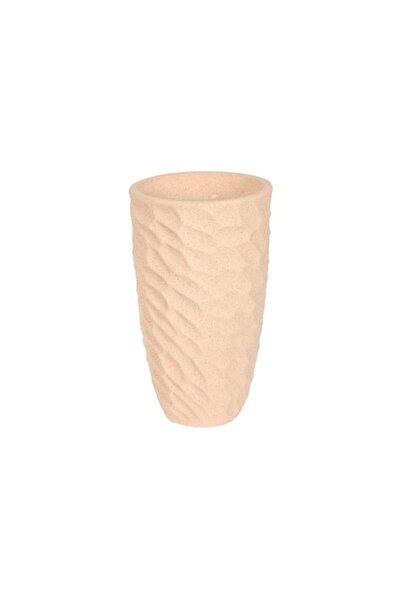 Home Esprit Scandinavian Planter, Fiberglass, Beige, 36.5x36.5x63 cm