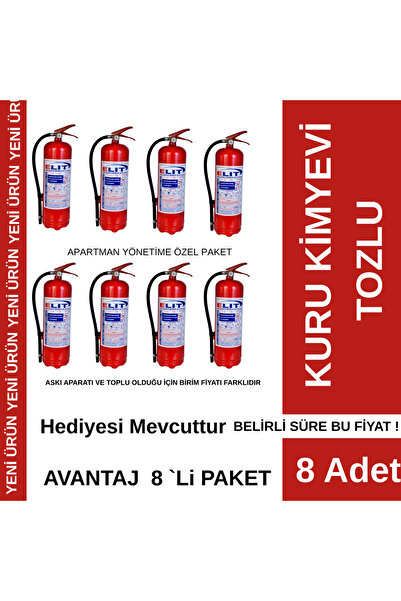 KPR YANGIN Apartman YÖNETİMİNE ÖZEL PAKET 6 KG KURU KİMYEVİ TOZLU YANGIN SÖND...