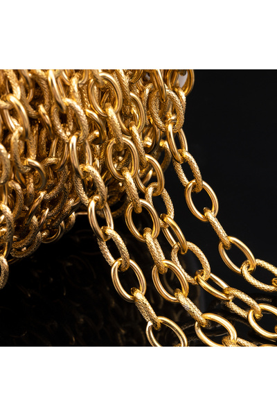 Choice سلاسل هيب هوب سميكة من الفولاذ المقاوم للصدأ بطول متر واحد، مقاس GD-8....