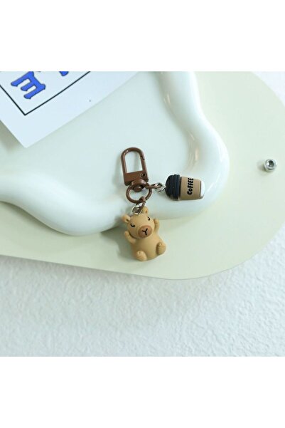 Choice A Cartoon Kapibala Key Chain Capybara Phone Pendant Headphone Case Cha...