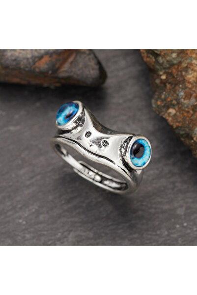 Choice RI22Y0165 خاتم ضفدع قوطي للرجال والنساء خاتم حيواني عصري فضي اللون على...