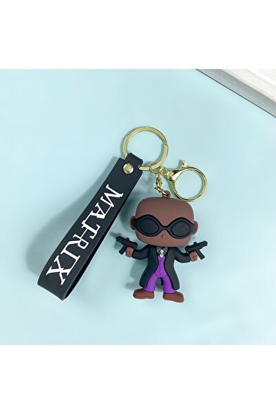 Choice سلسلة مفاتيح بتصميم مصفوفة فيلم إبداعي مقاس 6 سم، سلسلة مفاتيح عصرية ر...