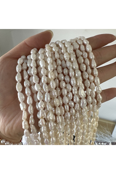 Choice 4.5-5.5 مم-A أبيض A 4.5-5.5 مم حبات لؤلؤ المياه العذبة الطبيعية غير ال...