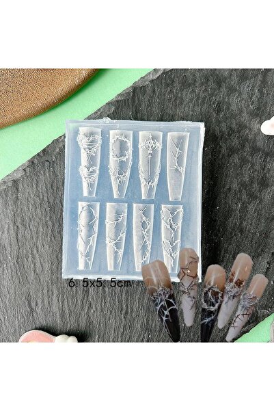Choice A19 3D Fruit Silicone Nail Mold Sweet Flower Petals Fairy Nails Templa...