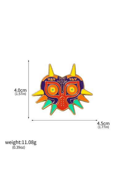 Miniso X00591-03 مجموعة من 9 قطع/دبابيس درع هايليا من زيلدا شيكا، بروش قناع م...