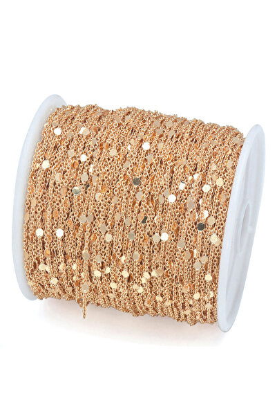 Choice سلسلة ترتر ذهبية اللون، 1.5 مم، طول 5 أمتار، 5 أمتار/لفة، 1.5 مم، سلسل...