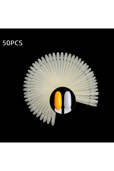 Choice مجموعة من 50 قطعة من أطراف الأظافر الملونة الطبيعية لعرض أطراف الأظافر...