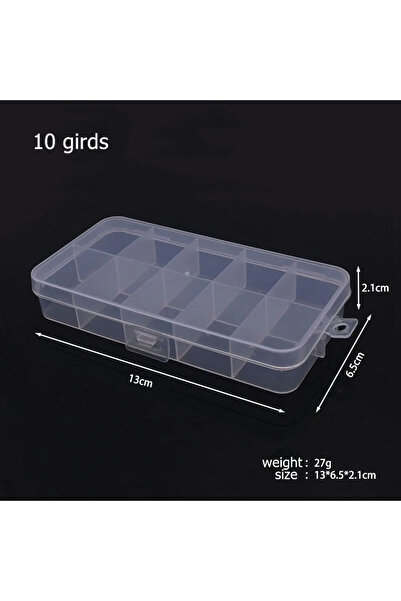 Choice 10 girds 6-32 Compartments Plastic Storage Box Organizer Jewelry Conta...