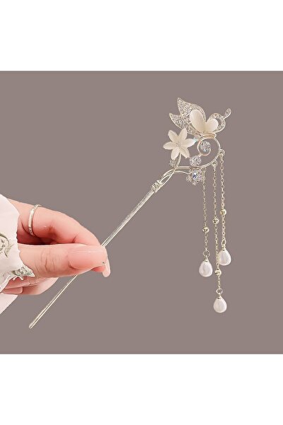 Choice دبوس شعر نسائي ذهبي جديد على الطراز الصيني القديم بتصميم جرس أوركيد من...