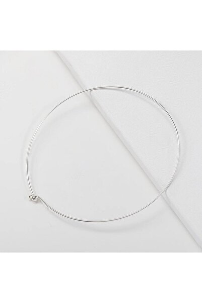 Choice 1 قطعة فضية 1 قطعة معدنية من أسلاك النحاس قلادة حلقات DIY قلادة الترقو...