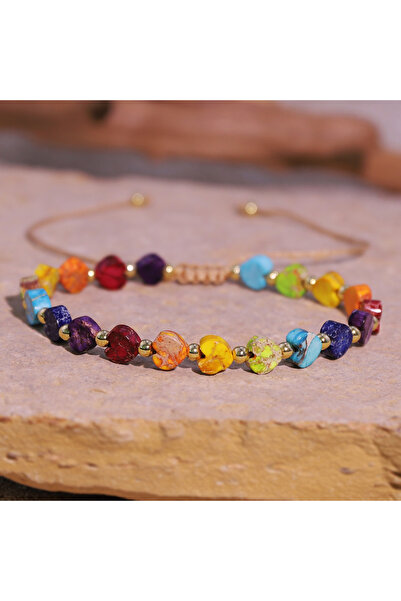 Choice متعدد الألوان 16 سم 1 قطعة حجر طبيعي مختلط الألوان الإمبراطور على شكل ...