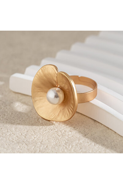 Choice خاتم إنجيمارك الإبداعي ذو اللون الذهبي الخافت، بتصميم هندسي غير منتظم ...