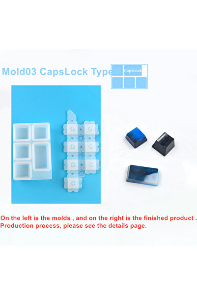 Choice Mold3 1pcs Manual Mechanical Gaming Keyboard Mold Computer PC Gamer Pet Paw keycaps Silicone Molds D