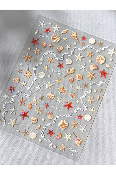 Choice 1pcs Shell Light Nail Art Stickers Ins Wind Ice Transparent Starfish S...