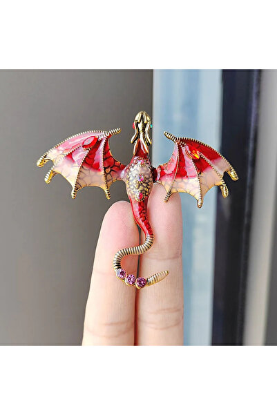 Choice 3 دبابيس أزياء من المينا على شكل تنين للرجال والنساء على شكل تنين طائر...