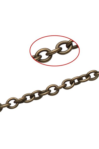 Choice سلاسل كابلات نحاسية ملحومة 2.2 × 1.7 × 0.3 مم، 5 أمتار، 5 أمتار، سلسلة...