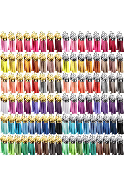 Choice ١٠٠ قطعة من شرابات سلاسل المفاتيح الجلدية مقاس ٣٨ مم، متوفرة بكميات كب...