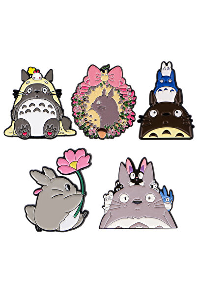 Choice 1 مزيج 5 قطعة/مجموعة دبوس المينا الرمادي الجني دبابيس جميلة لدبابيس ال...